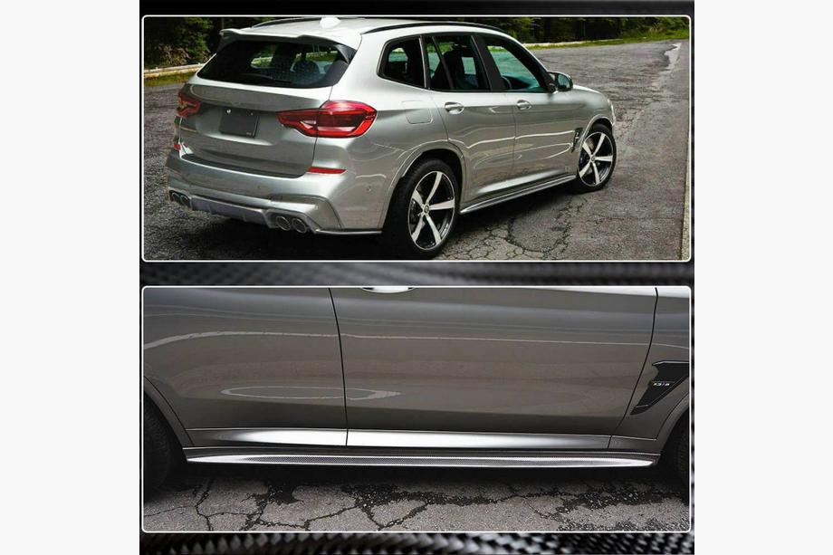 BMW X3 G01 2018- Carbon Side Skirt Extensions V2 (for F97/G01 M-Sport 2019-2021) Photo 5