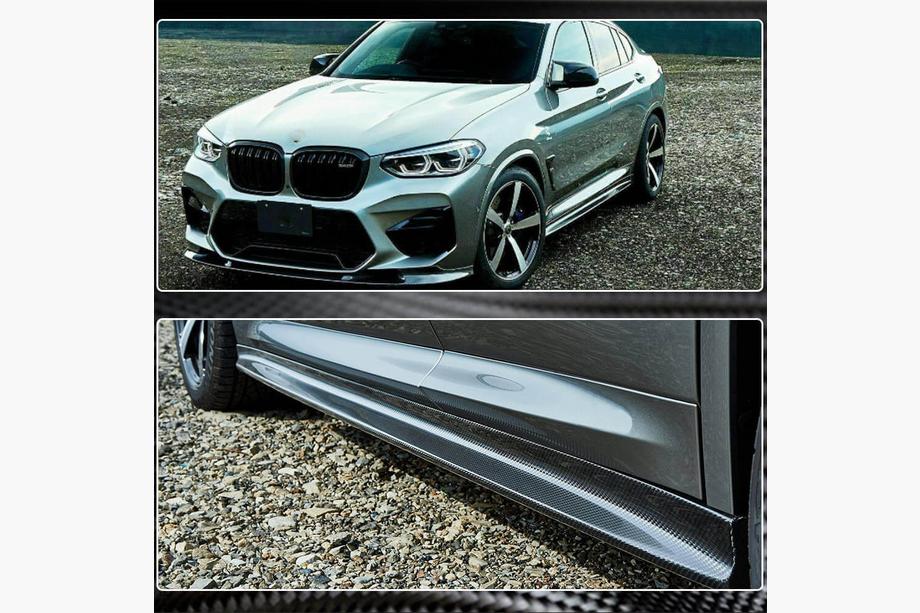 BMW X3 G01 2018- Carbon Side Skirt Extensions V2 (for F97/G01 M-Sport 2019-2021) Photo 6