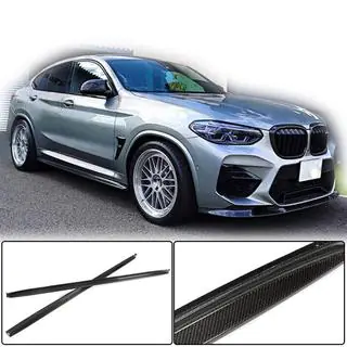 Side Skirt Extensions (for F98/G02 M-Sport, Carbon) photo 2