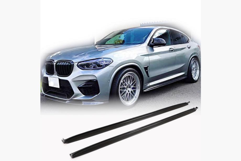 BMW X4 G02 2018- Side Skirt Extensions (for F98/G02 M-Sport, Carbon) Image