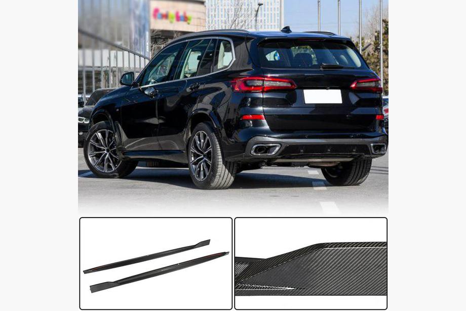 BMW X5 G05 2019–2026 Carbon Side Skirt Covers V2 (Real Carbon) Image