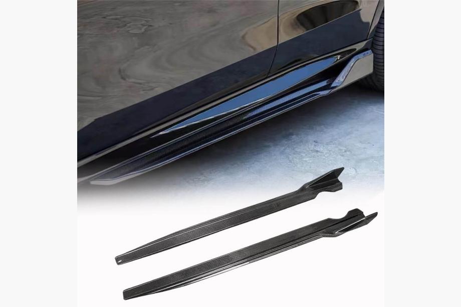 BMW X6 G06 2019–2027 Door Sill Covers (2018-2022, Carbon) Image
