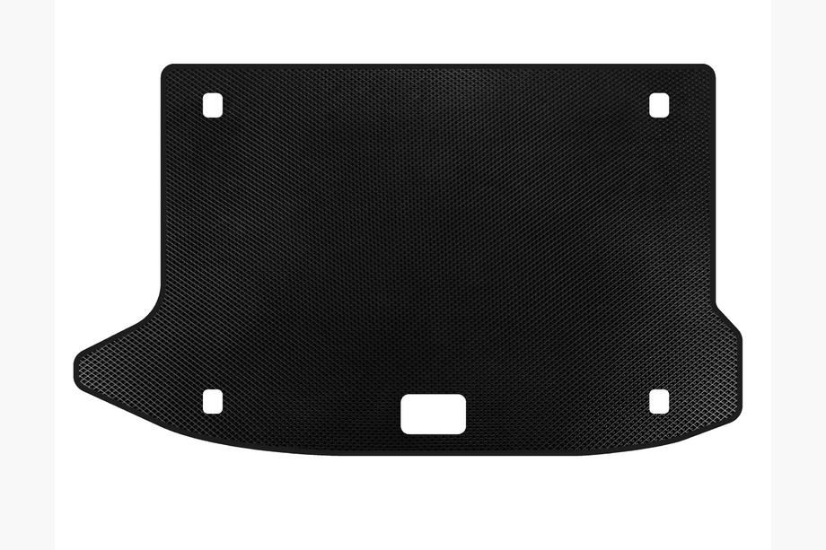 Hyundai Kona 2017-2023 EVA Trunk Mat V3 Black Image