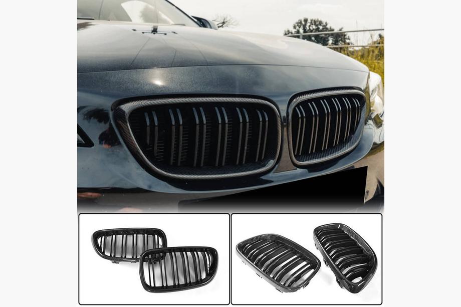 BMW 2 Series F22/F23 2014-2021 M-Look Kidney Grilles (Carbon) Image