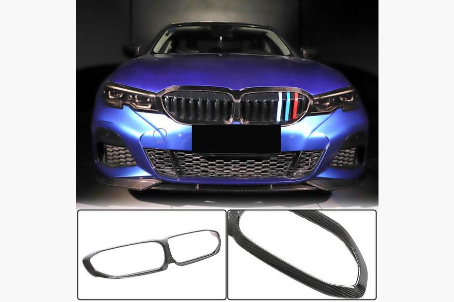BMW 3 Series G20/G21 2018- Grille Surround (2018-2022, Carbon) Image
