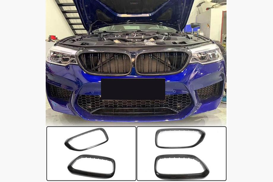 BMW 5 Series G30/G31 2017–2023 Carbon Kidney Grilles V2 (2017-2020) Image