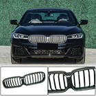 BMW 5 Series G30/G31 2017–2023 Grille Kidney 1 Bar (2021-2023, Carbon) photo 1