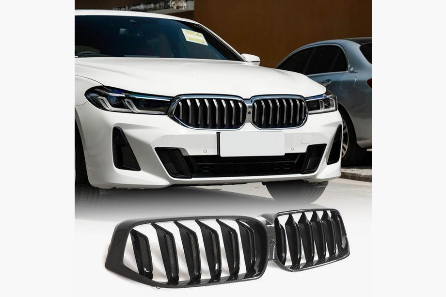 BMW 6 Series G32 2017- M-Look V1 Kidney Grilles (2020-2023, Carbon) Image