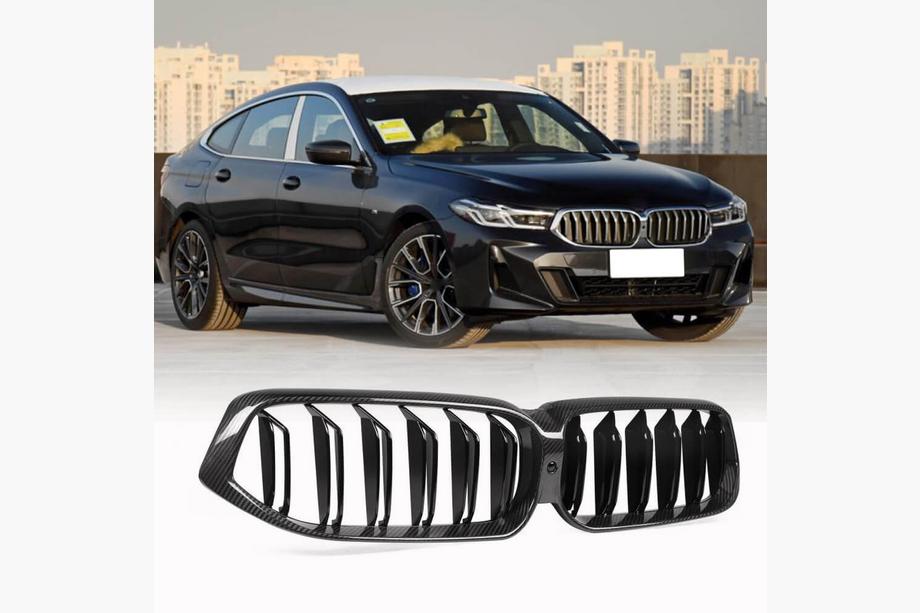 BMW 6 Series G32 2017- M-Look V2 Grilles (2020-2023, Carbon) Image