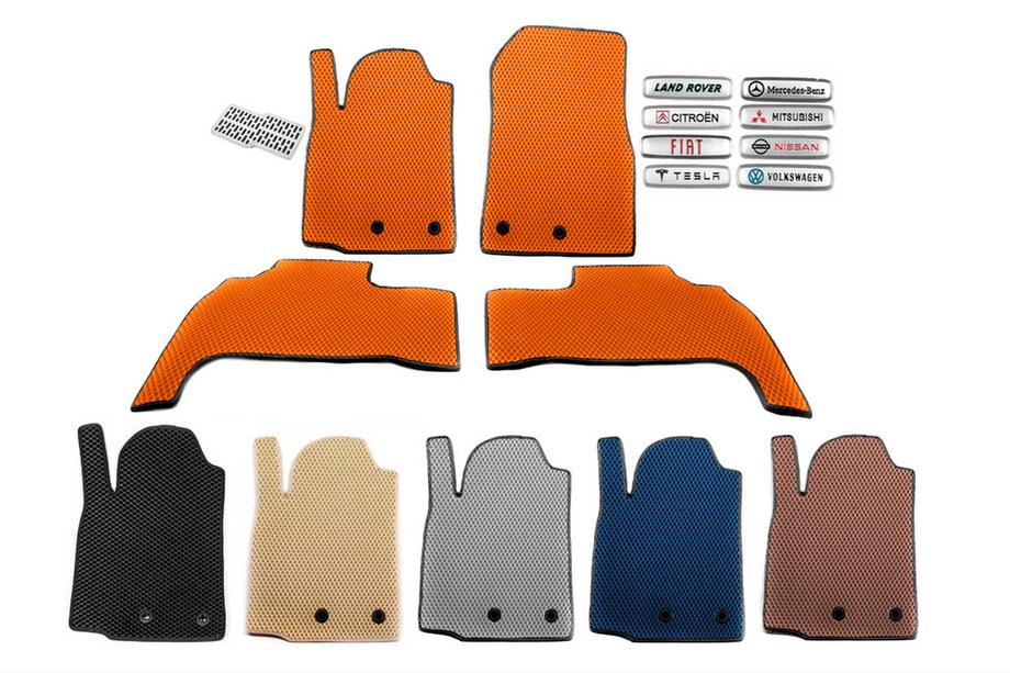 Nissan Patrol Y61 1997-2011 Trunk Mat Long (EVA, Orange) Image