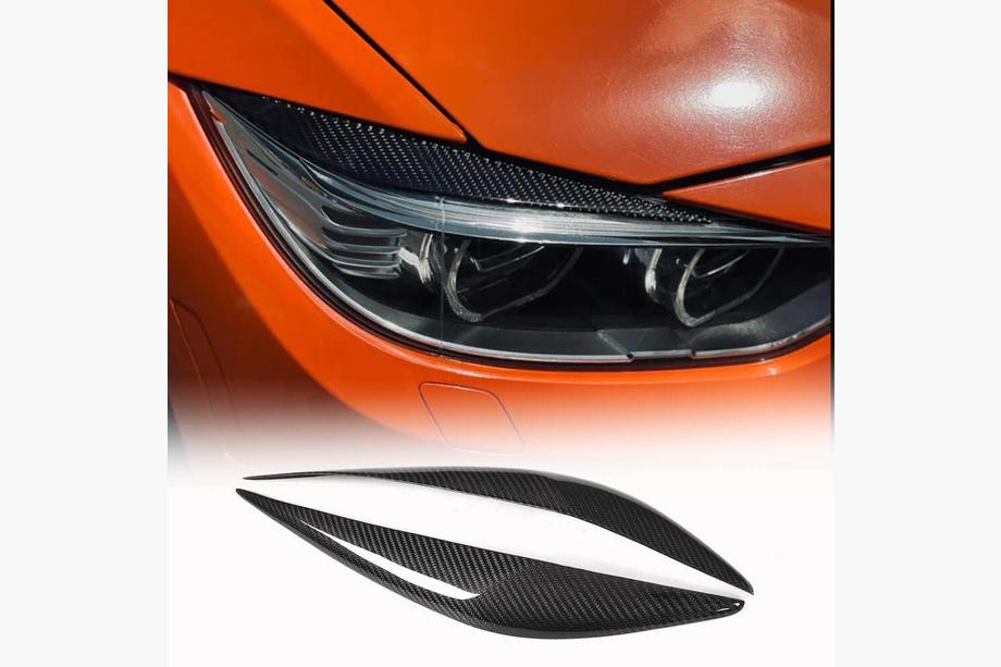BMW 3 Series F30/F31 2012-2019 Headlight Eyelids V1 (for F30, Carbon) Image