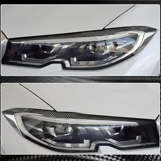 Headlight Eyelids (2018-2022, Carbon) BMW 3 Series G20/G21 2018- photo 4