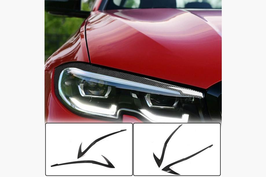 BMW 3 Series G20/G21 2018- Headlight Eyelids (2018-2022, Carbon) Image