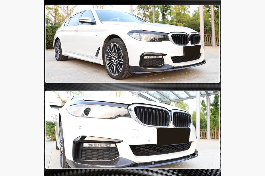 BMW 5 Series G30/G31 2017–2023 Headlight Eyelids Dry Carbon (2017-2020) Photo 4