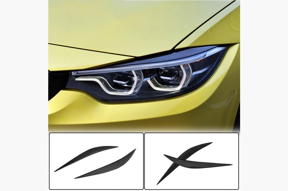 BMW 4 Series F32/F33/F36 2012-2020 Headlight Eyelids V1 (Carbon) Image