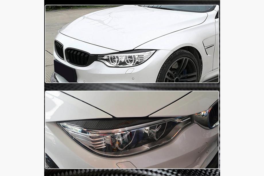 BMW 4 Series F32/F33/F36 2012-2020 Headlight Eyelids V2 (Carbon) Photo 5