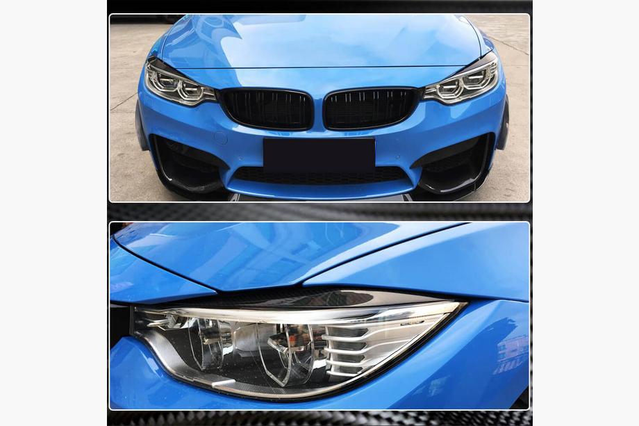 BMW 4 Series F32/F33/F36 2012-2020 Headlight Eyelids V2 (Carbon) Photo 6