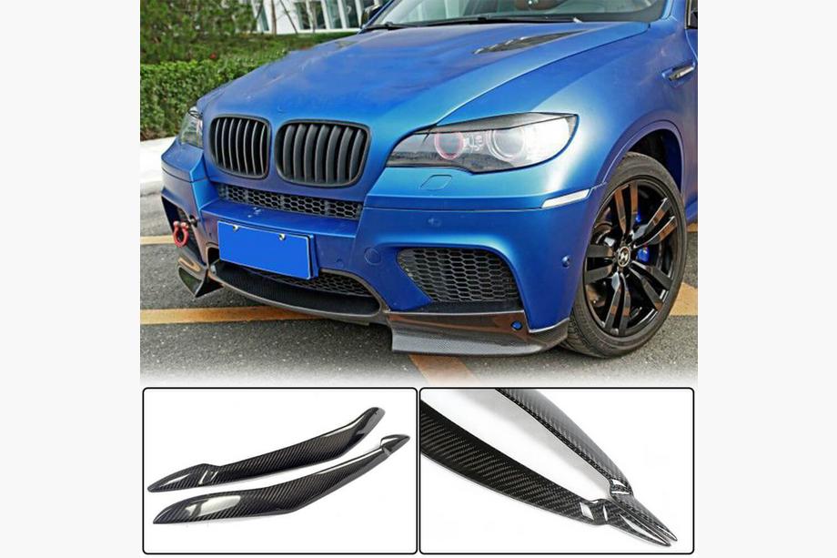 BMW X6 E71 2008–2014 Headlight Eyelids (Carbon) Image