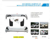 Toyota Land Cruiser Prado 150 2009-2023 Front and Rear Bumper Guards Luxury (2013-2017) Black photo 28
