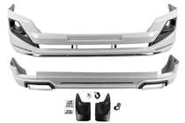 Toyota Land Cruiser Prado 150 2009-2023 Front and Rear Bumper Guards Luxury (2013-2017) Black photo 2