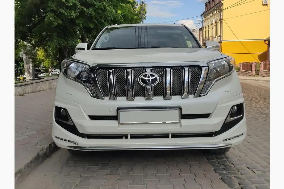 Toyota Land Cruiser Prado 150 2009-2023 Front and Rear Bumper Guards Luxury (2013-2017) Black Image