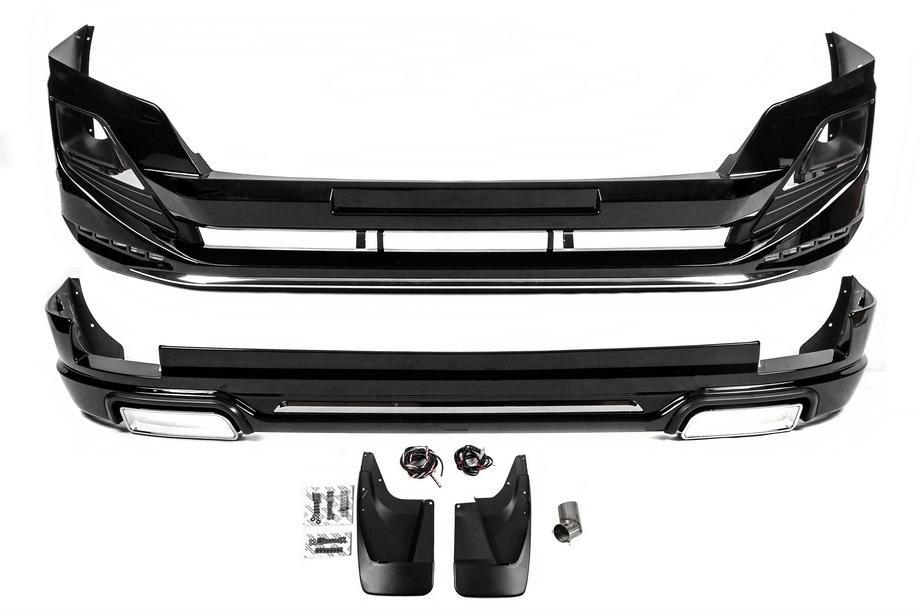 Toyota Land Cruiser Prado 150 2009-2023 Front and Rear Bumper Guards Luxury (2013-2017) Photo 3