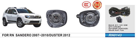 Renault Duster 2008–2017 Fog Lights 2012-2015 (2 pcs, Halogen) photo 1