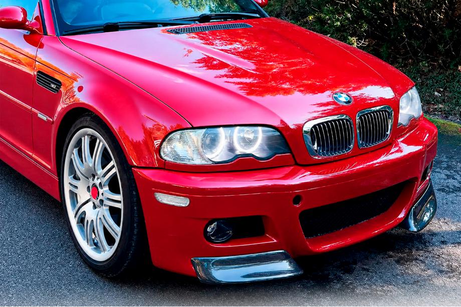 BMW 3 Series E46 1998-2006 Front Bumper Flap Extensions (for M3, Carbon) Image