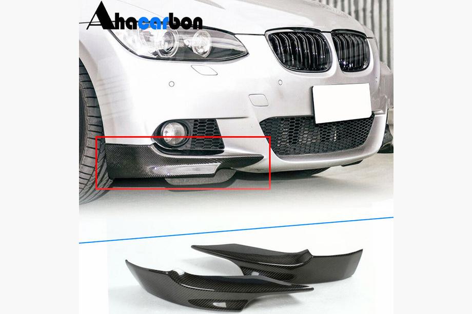 BMW 3 Series E92/E93 2006–2013 Front bumper flaps (for M-Sport 2006-2009, Carbon) Image