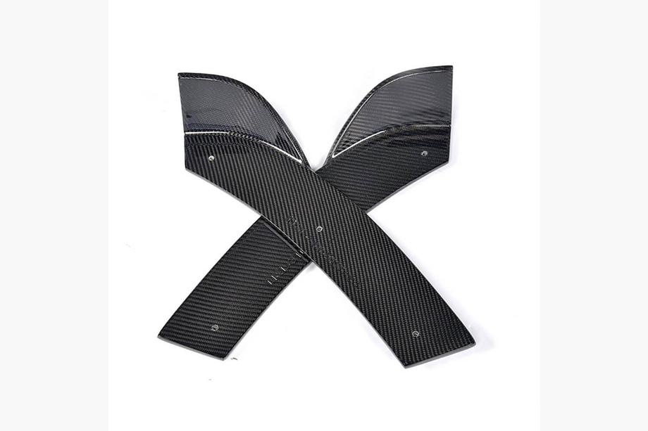 BMW 4 Series F32/F33/F36 2012-2020 Front Bumper Flap Extensions (for M-Sport, Carbon) Photo 3