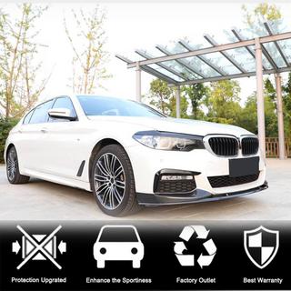 Front Bumper Flap Extensions V2 for M-Sport 2017-2020 Carbon BMW 5 Series G30/G31 2017–2023 photo 3