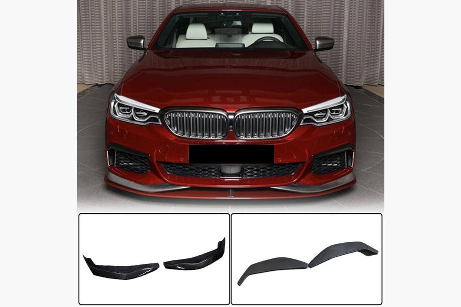BMW 5 Series G30/G31 2017–2023 Front Bumper Flap V3 for M-Sport 2017-2020 Carbon Image