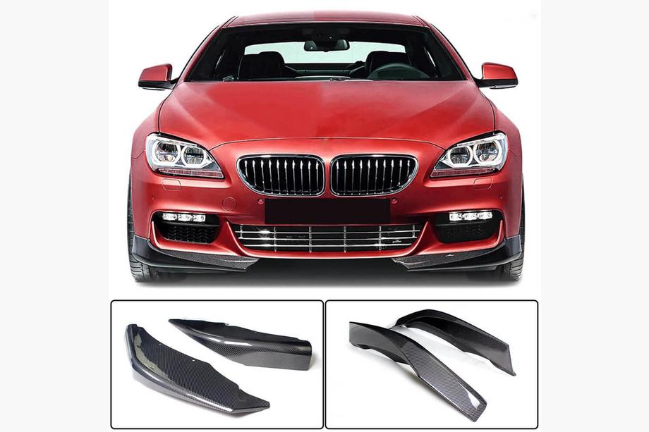 BMW 6 Series F12/F13/F06 2011-2018 Front Bumper Lip Flap V1 (for M-Sport, Carbon) Image