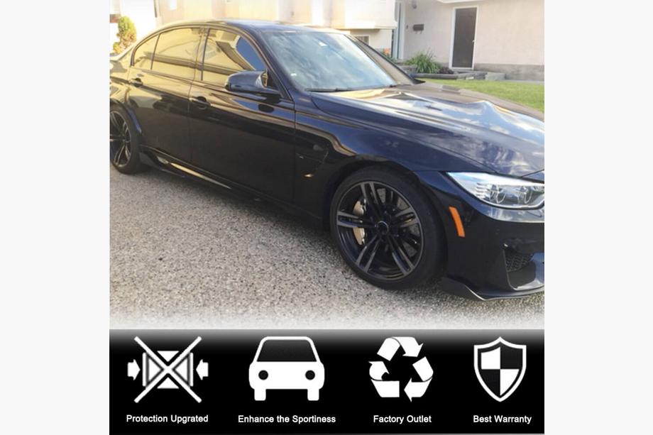 BMW 3 Series F30/F31 2012-2019 Front Bumper Lip Flap V2 (for F80, Carbon) Photo 3