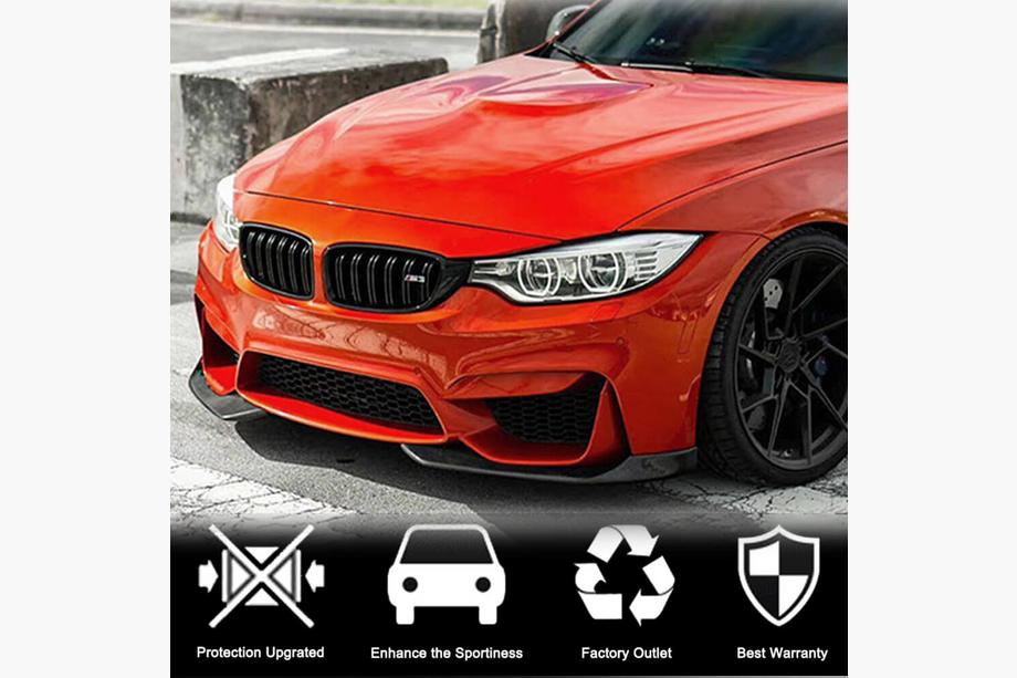 BMW 3 Series F30/F31 2012-2019 Front Bumper Lip Flap V1 (for F80, Carbon) Photo 2