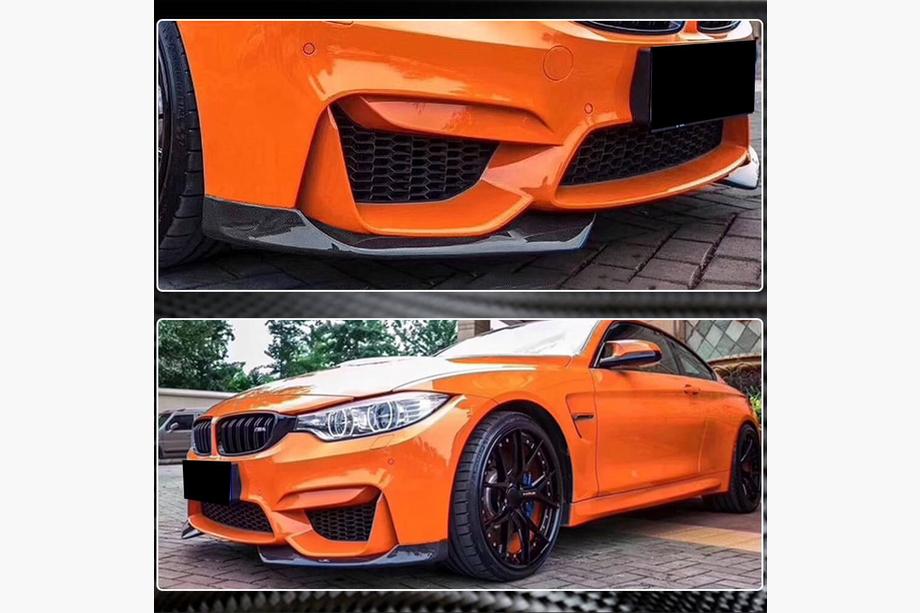 BMW 3 Series F30/F31 2012-2019 Front Bumper Lip Flap V1 (for F80, Carbon) Photo 4