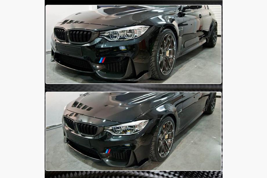BMW 4 Series F32/F33/F36 2012-2020 Front Bumper Lip Flap V1 (for F82/F83, Carbon) Photo 4