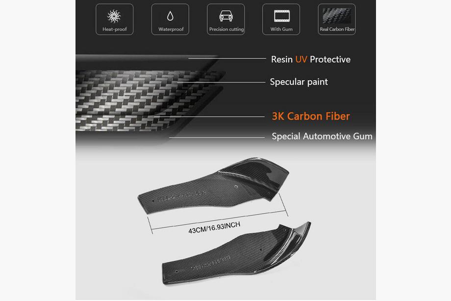 BMW 4 Series F32/F33/F36 2012-2020 Front Bumper Lip Flap V1 (for F82/F83, Carbon) Photo 6