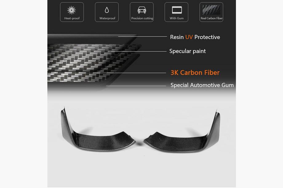 BMW 4 Series F32/F33/F36 2012-2020 Front Bumper Lip Flap V3 (for F82/F83, Carbon) Photo 11