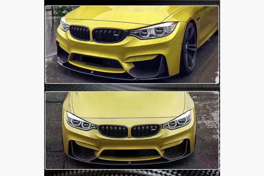 BMW 4 Series F32/F33/F36 2012-2020 Front Bumper Lip Flap V4 (for F82/F83, Carbon) Photo 5