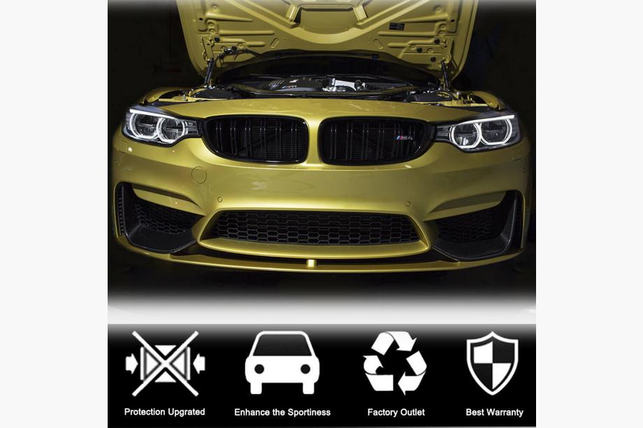 BMW 4 Series F32/F33/F36 2012-2020 Front Bumper Flap Carbon V5 Extensions (for F82/F83) Photo 3