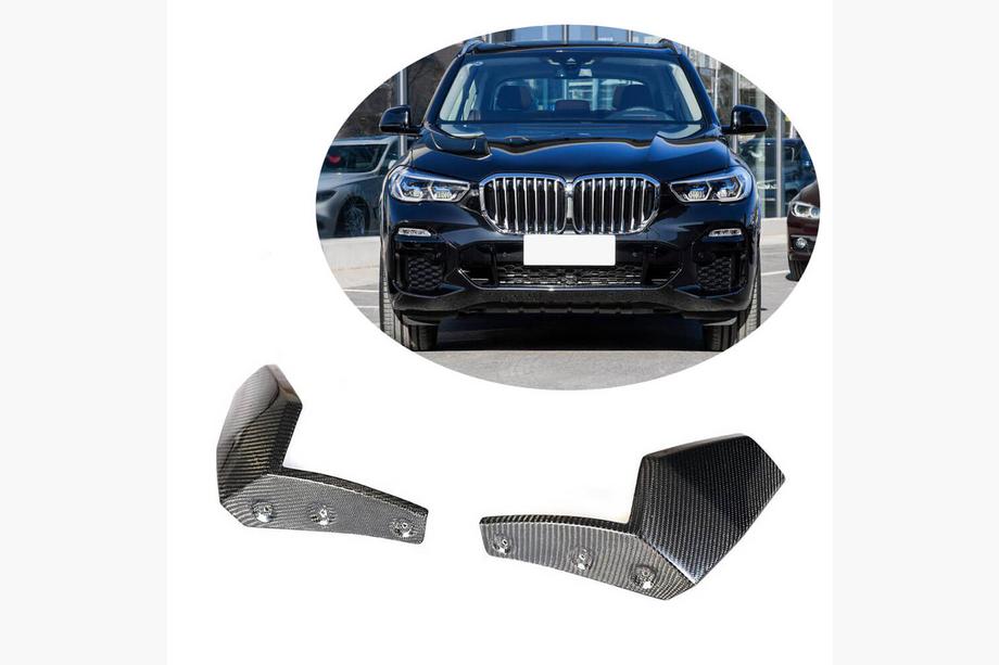 BMW X5 G05 2019–2026 Front Bumper Flaps (2018-2022, Real Carbon) Photo 1