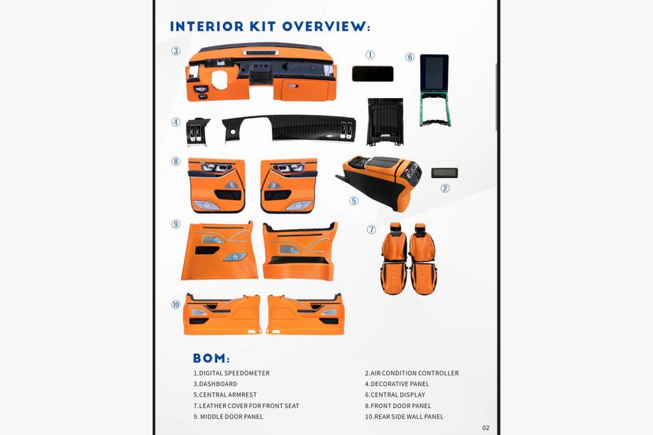 Mercedes Vito/V-class W447 2014- Interior Upgrade Kit for Maybach Image