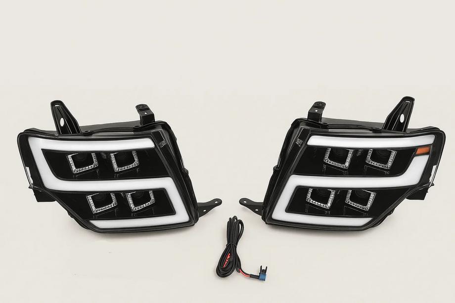 Mitsubishi Pajero Wagon IV 2006-2021 LED Headlights (2 pcs) Photo 2