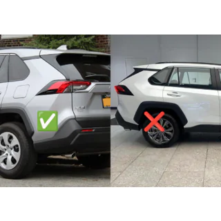 Premium Mud Flaps 2022+ (Short Wheel Arch, 4 pcs) Toyota Rav 4 2019–2025 photo 2
