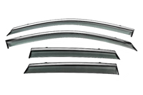 Audi A3 2020- Window Deflectors with Chrome Trim Niken Luxury (HB, 4 pcs) photo 1