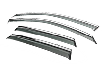 Audi A3 2020- Window Deflectors with Chrome Trim Niken Luxury (HB, 4 pcs) photo 2