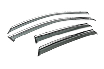 Audi A3 2020- Window Deflectors with Chrome Trim Niken Luxury (HB, 4 pcs) photo 3