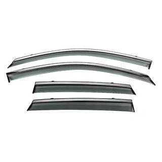 Window Deflectors with Chrome Trim Niken Luxury (HB, 4 pcs) photo 1