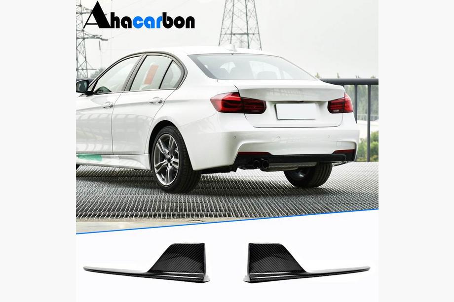 BMW 3 Series F30/F31 2012-2019 Rear Bumper Flap Cover (for F30 M-Sport, Carbon) Image